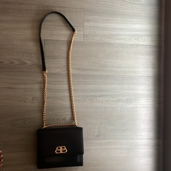 Black Balenciaga Calfskin S Chain Shoulder Bag - Picture 6 of 7